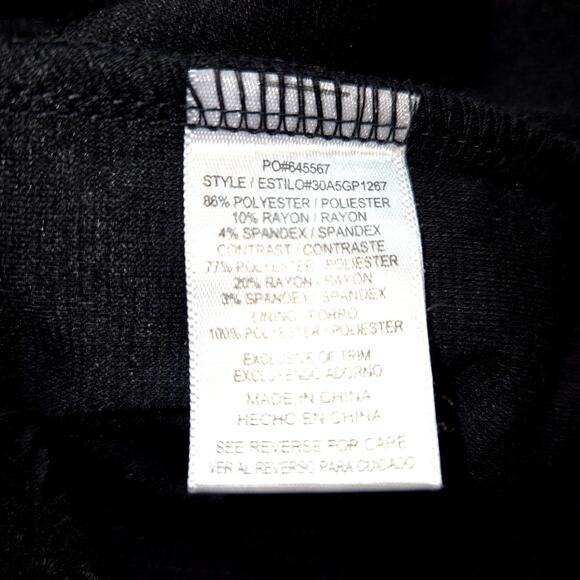 Halo Medium Women's Dress Black Misses Size 8 10 M - Picture 3 of 5